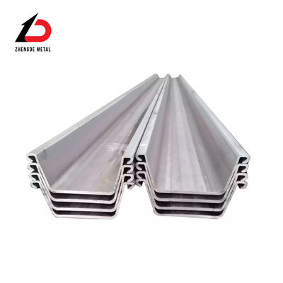गुणवत्ता  Grade Sy390 U Type Steel Sheet Pile 8m 10m 12m Interlocking Sheets फैक्टरी