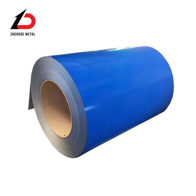 गर्म लुढ़का हुआ 0.5*1250mm 3019 Ral 5030 Ral 9002 Ral 3020 PPGI Dx51d 20/5um 0.47mm मोटी रंग लेपित / पूर्व चित्रित जस्ती स्टील कॉइल