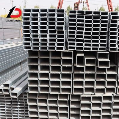 ASTM A500 जस्ती स्टील पाइप Shs Rhs जस्ती स्टील स्क्वायर ट्यूब