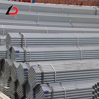 Gal Galvanized Steel Pipe Q235 Q195 Q235 Q195 गर्म डुबकी जस्ती गोल ट्यूब