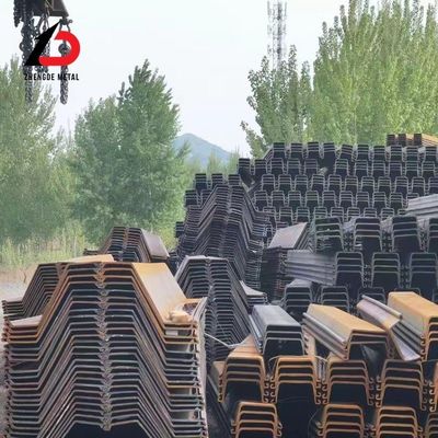 S275 S355 Q345 Z टाइप शीट ढेर 400X100X10.5mm 6-12m U/C/Z/T प्रकार