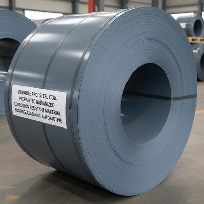 टिकाऊ पीपीजीआई स्टील कॉइल पूर्व चित्रित जस्ती स्टील कॉइल क्षरण प्रतिरोधी सामग्री के लिए