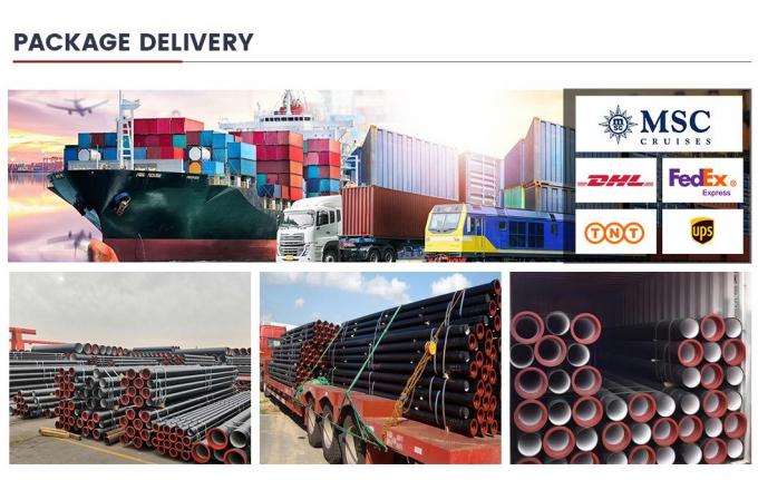 पूर्ण किस्म ISO2531 En598 De 98-1668 DN80-DN2600 हाइड्रोलिक/ऑटोमोबाइल पाइप, तेल/गैस ड्रिलिंग के लिए उपयोग किया जाने वाला लचीला लोहे का पाइप 14