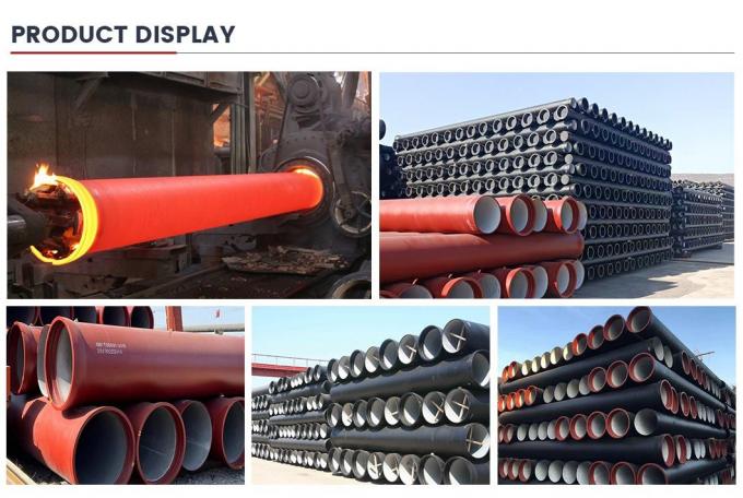 नल के पानी का परिवहन DN80-2600mm कस्टम आयाम फैक्टरी मूल्य बिक्री लचीला लोहे के पाइप 11