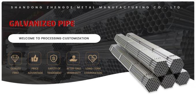 Gal Galvanized Steel Pipe Q235 Q195 Q235 Q195 गर्म डुबकी जस्ती गोल ट्यूब 0