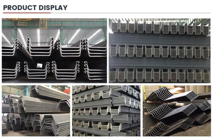 S275 S355 Q345 Z टाइप शीट ढेर 400X100X10.5mm 6-12m U/C/Z/T प्रकार 7